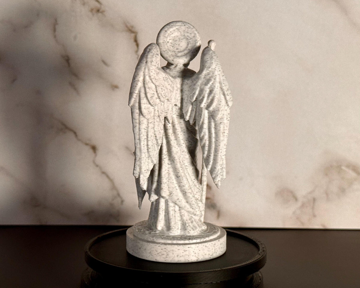 Archangel Raphael Statue –  3.7 “ Desk Size – Christian Sculpture – Religious Decor – Desktop Series